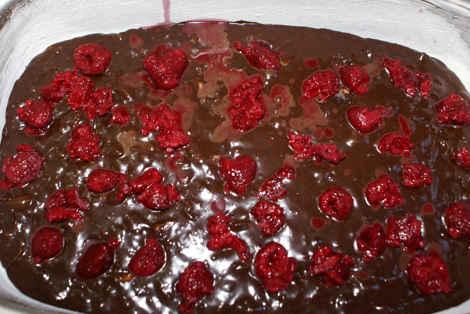 Cotton Candy Rustic Raspberry Brownies