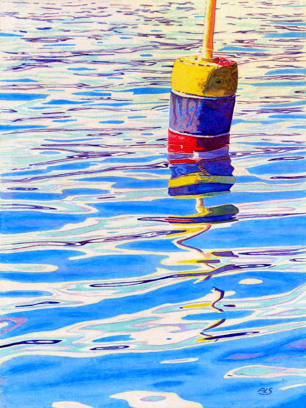 Buoy Surreal II - Watercolor 18" x 24" Buoy Surreal II - Watercolor 18" x 24"
