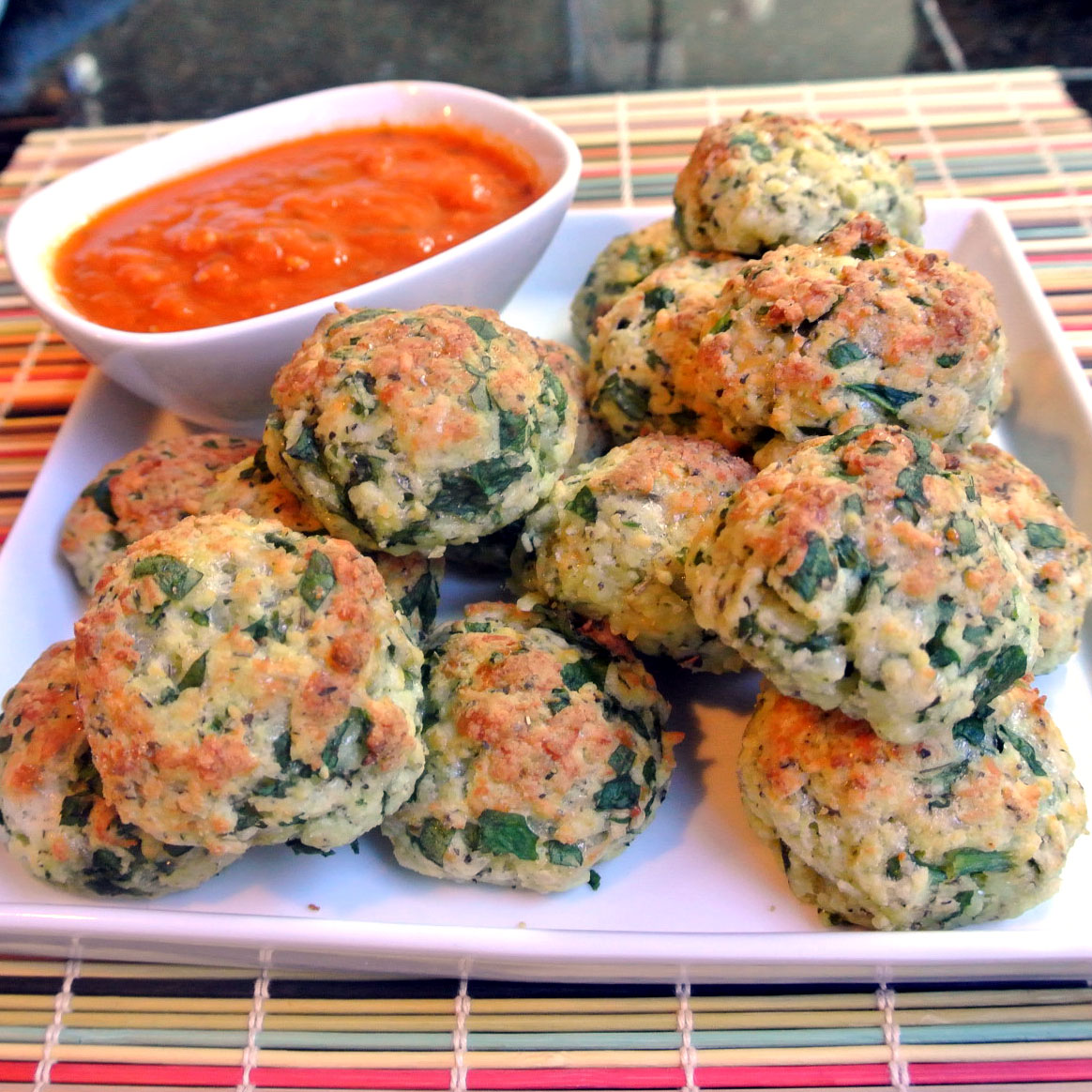 Mom, What's For Dinner? SpinachCheese Balls
