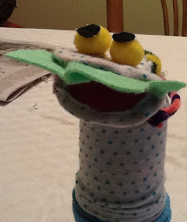 Art Intertwine - Sea monster sock puppet