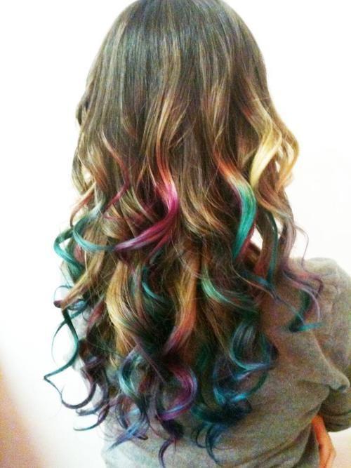 My Face My Space I Want A Rainbow Dip Dye O