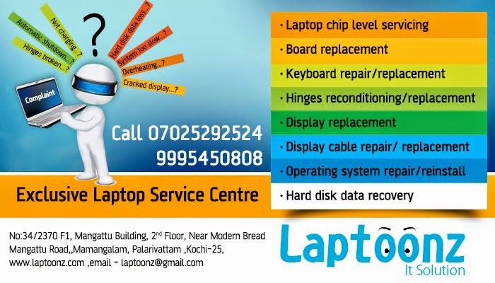 Laptop Service & Data Recovery Center Cochin