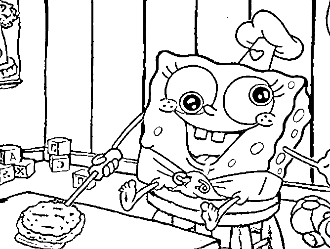 Spongebob and Krabby Patties Coloring Pages | Kids Coloring Pages