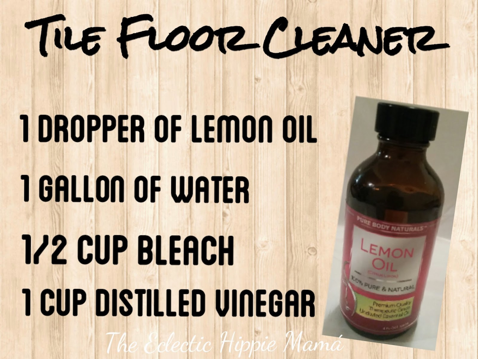 The Eclectic Hippie Mamá DIY Homemade Tile Floor Cleaner