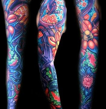 Popular sleeve tattoo ideea at 215 PM 