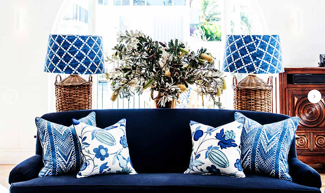 halcyon house,hotel,australie,byron bay,bleus,osier,déco,tropical chic