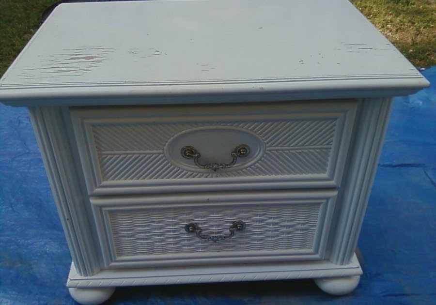 Stay At Home Nation... Bedside Table redo.....with spray paint?