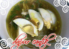 Sajian Soto Ayam Bening ala Dapur Cantik Gambar Masakan Soto Ayam Bening Dapur Cantik