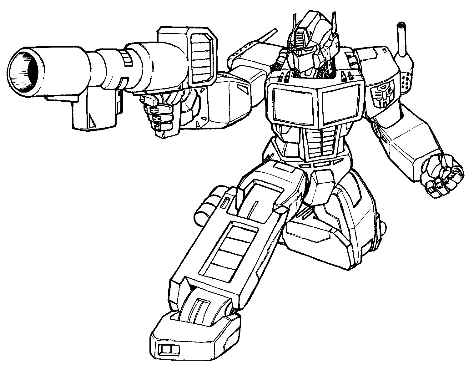 Cartoon Images For Colouring Pages Transformers Coloring
