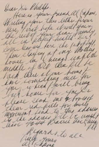 EL ANÁLISIS GRAFOLÓGICO DE AL CAPONE ES SUELTO