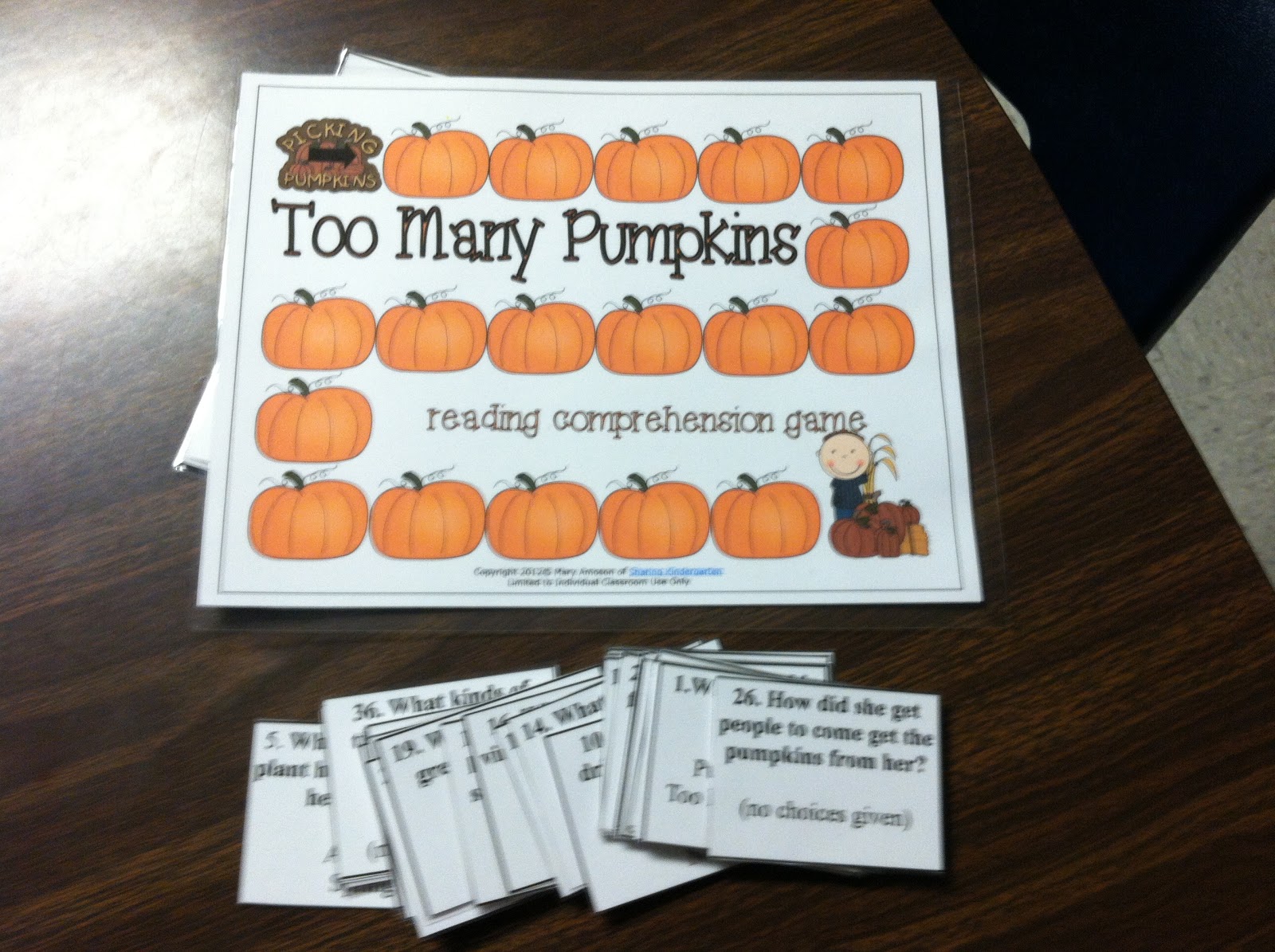 Pumpkin Pumpkin, Reading Activities and Freebies! The Resourceful Room!