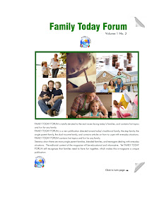 Volume 1 No. 2 Issue of  Family Today Forum