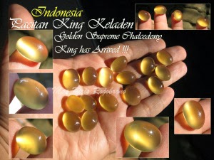 King Keladen Chalcedony Golden Supreme, Indonesia Golden Gems