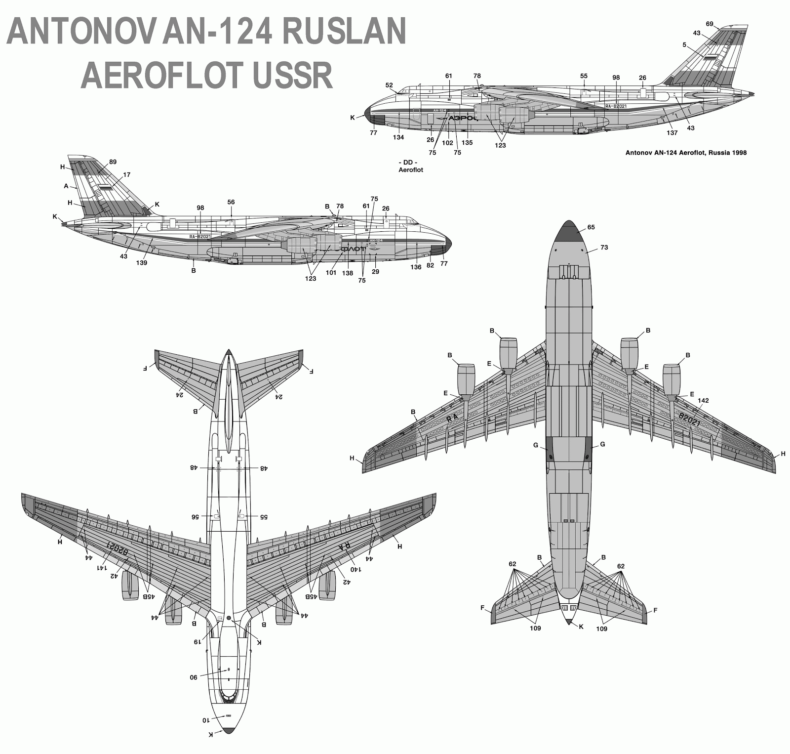 Электронный альбом схем по самолету ан 124