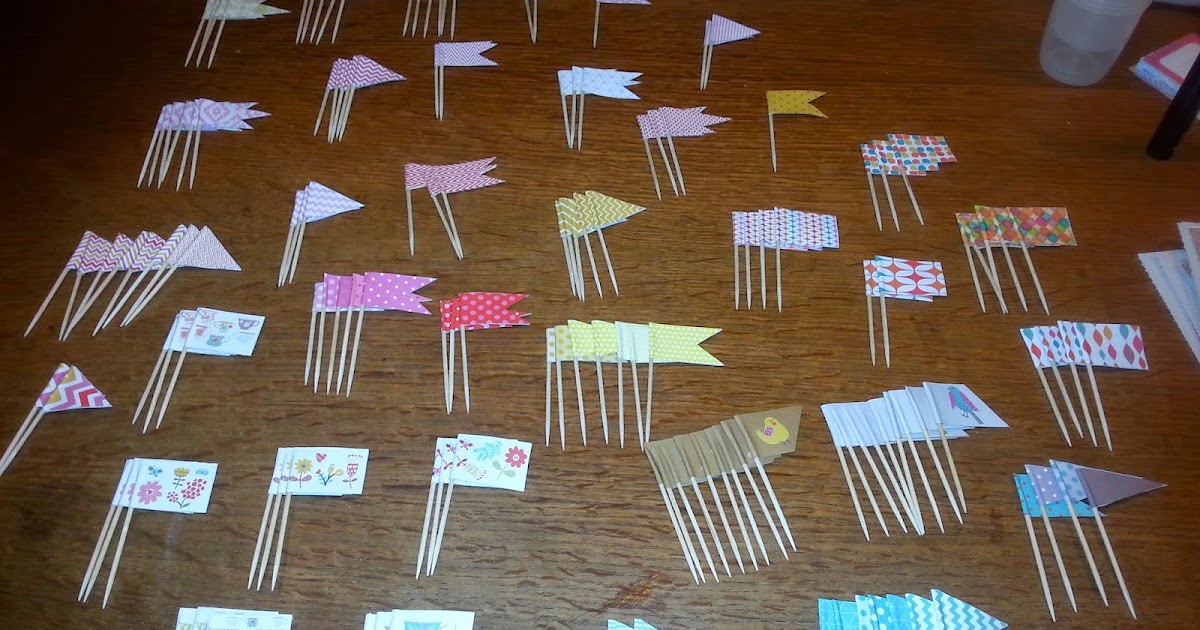 DIY; Cocktail stick flags Creative Neighbours