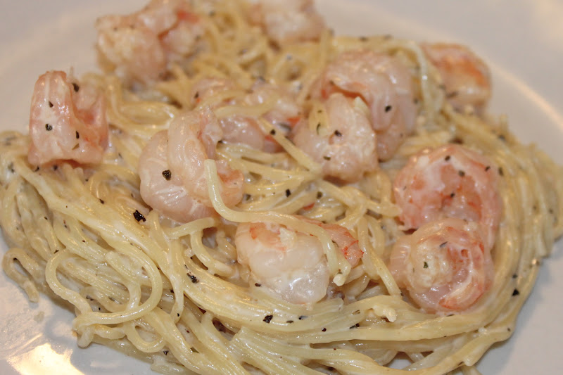 Cooking with Mandy Buttery Shrimp and Pasta in Cream Sauce