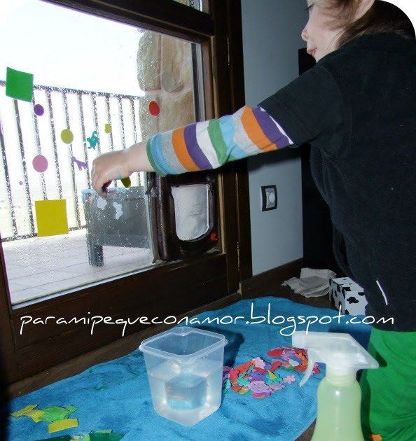 Para mi peque con amor: Decorando las ventanas con formas de goma eva