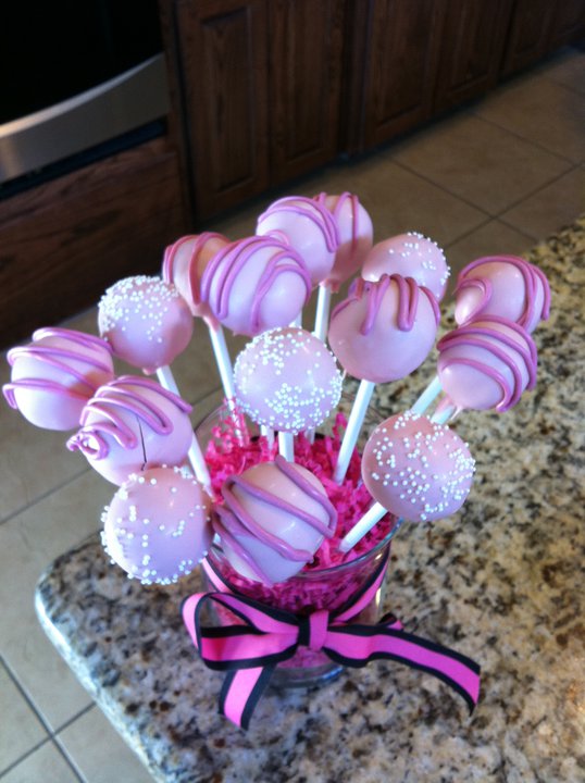 Funkytown Cakes Pink Cake Pops