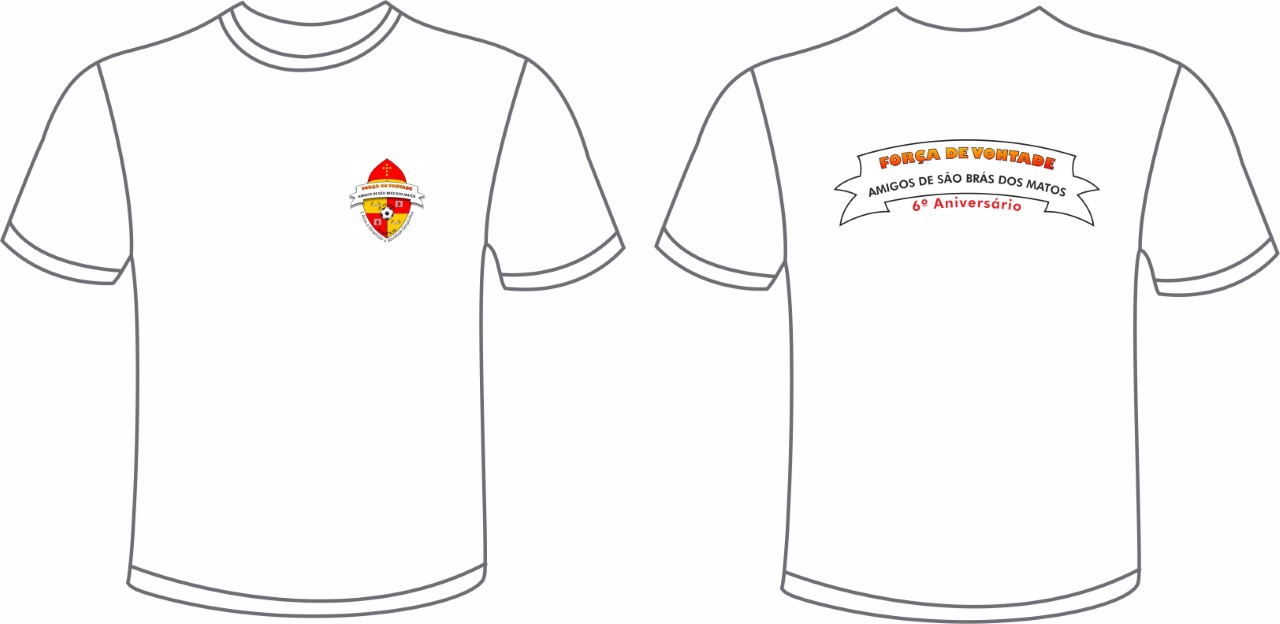 VENDA DE T-SHIRTS - 6º ANIVERSÁRIO DOS «AMIGOS DE SÃO BRÁS DOS MATOS» -ÉPOCA 2019/ 2020.