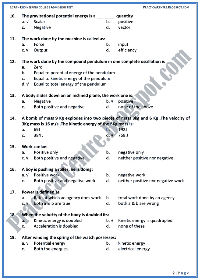 work-power-and-energy-dimensions-ecat-preparation-mcqs-test-physics-engineering-admission-test