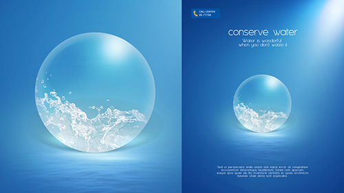 Photoshop Tutorial Poster Conserve Water