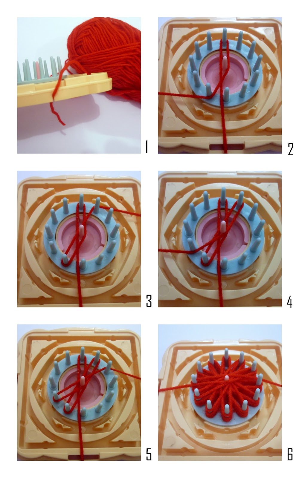 Crochet.is.Fun Tutorial How to make a simple flower using flower loom