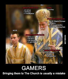 How gamers think when in church