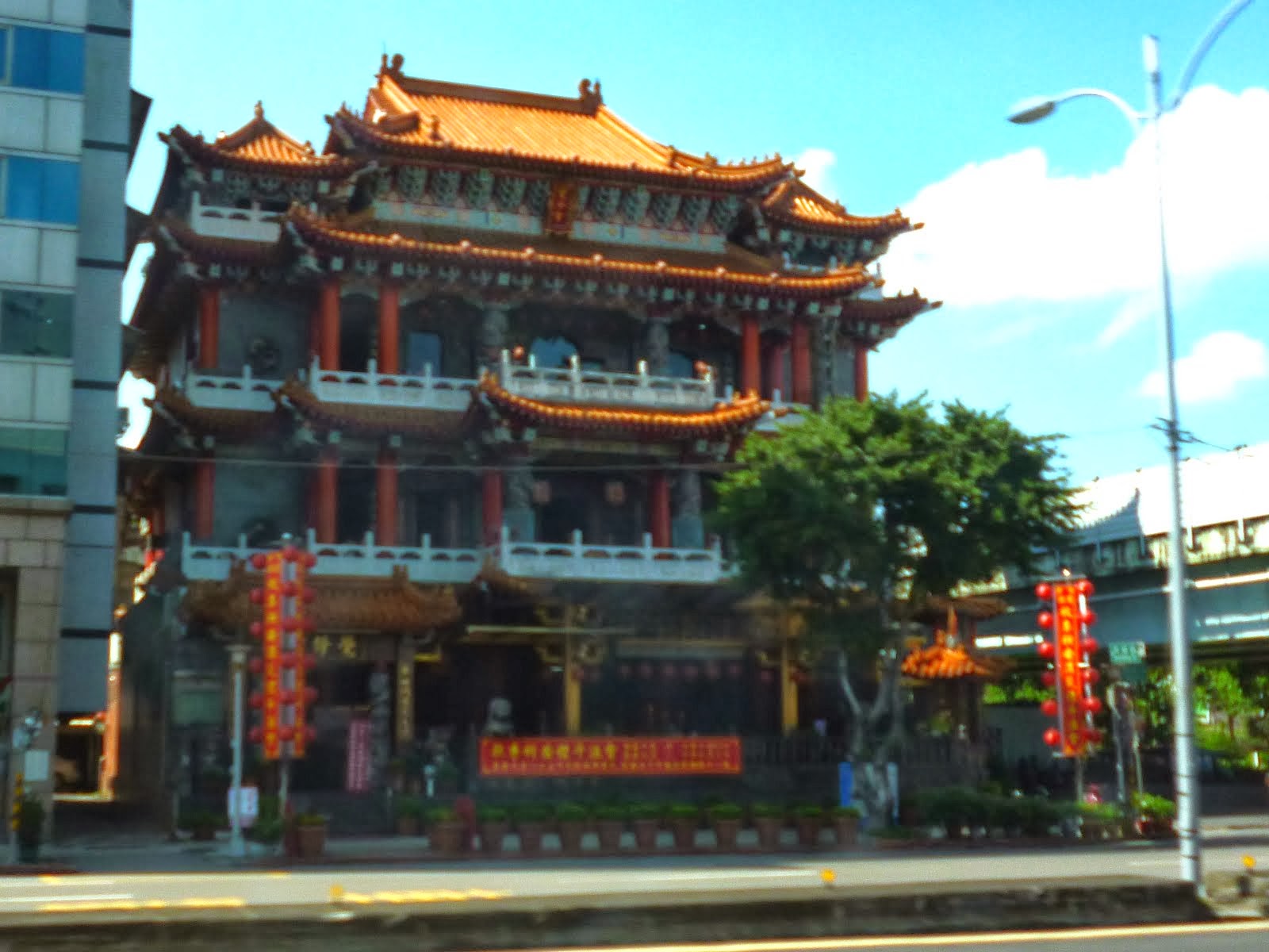 an old temple in uptown ,Taipei