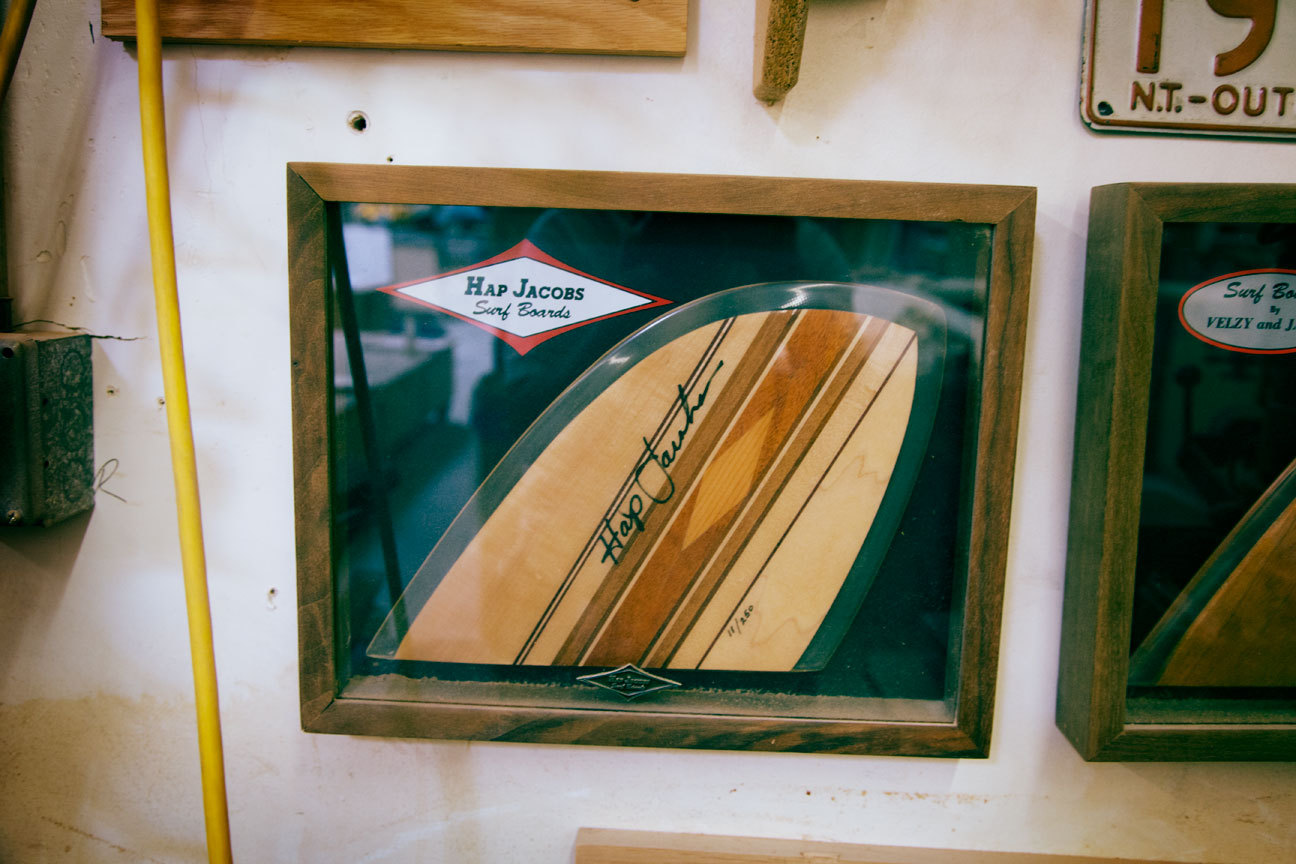 JOYRIDES ART CO Kenny Brown and Handmade Wood Surfboard Fins