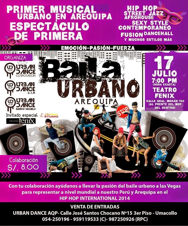 Musical Urbano Arequipa 17 de Julio Revista Q Planes Conciertos de Arequipa, fiestas