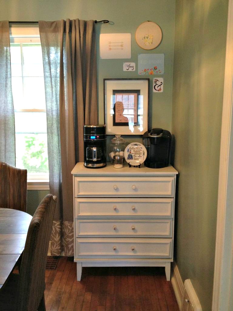 It's Our Pinteresting Life Thrifted Dresser to a Coffee Bar