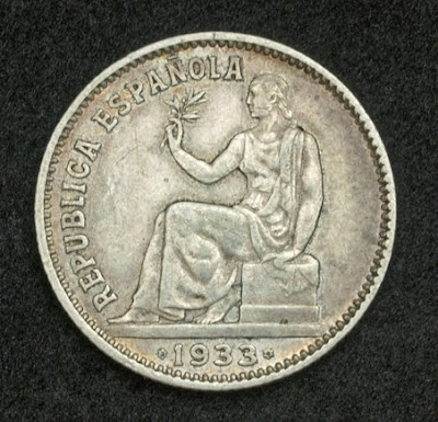 Spanish Republic coins Peseta Silver Coin Espanola