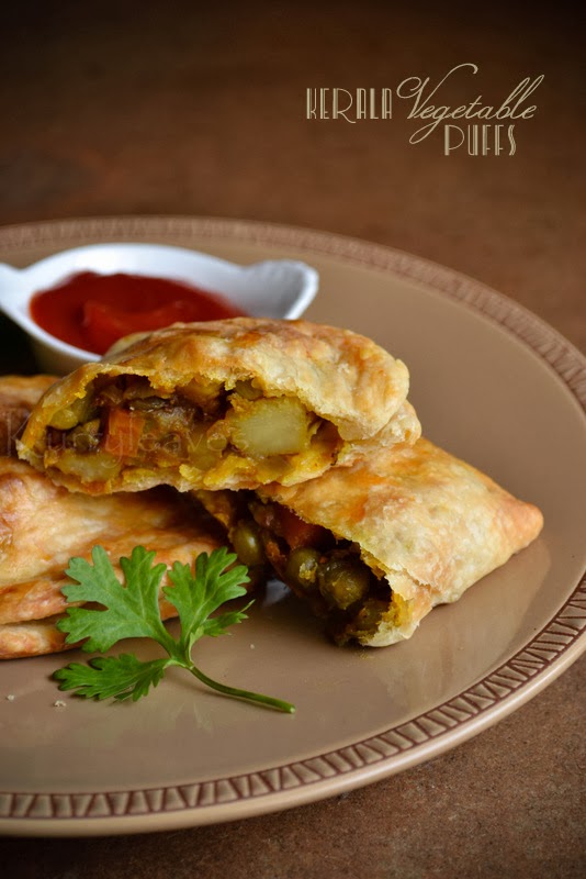 Kerala Vegetable Puffs kurryleaves