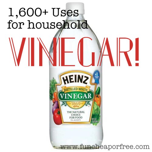 1,600+ uses for VINEGAR! Plus...how to use vinegar to treat sunburns