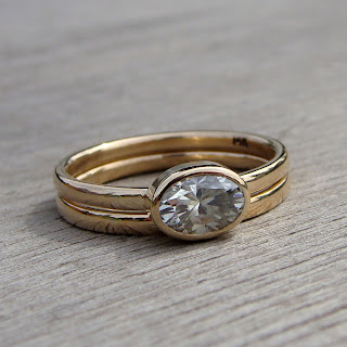 oval moissanite ring