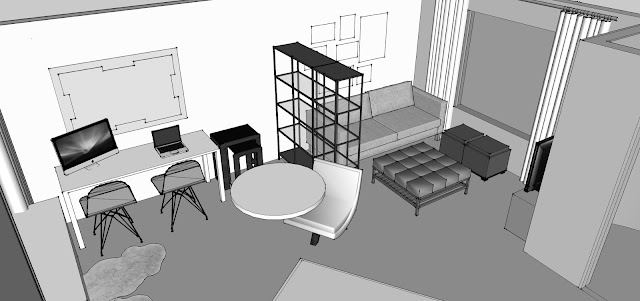 sarah m. dorsey designs: Changes in the Living Room / Office