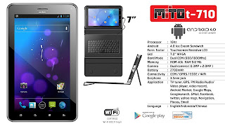 Mito T710 - Tablet dengan Keyboard Eksternal