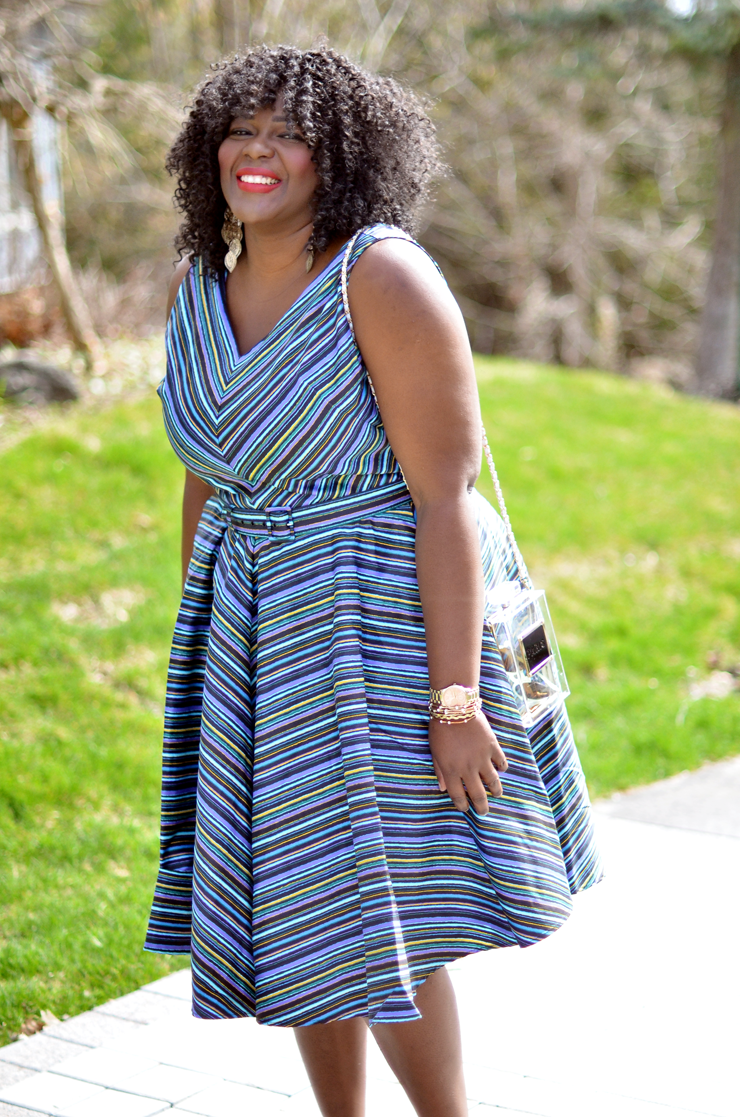 My Curves & Curls™ A Canadian Plus Size Fashion blog Fit and Flare