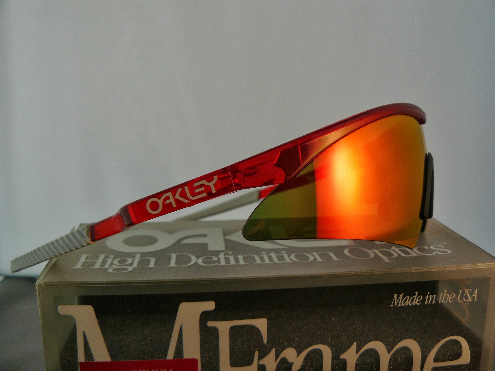 Oakleyforsale Oakley M Frame, Crystal Red, Positive Red Iridium 1st Gen.