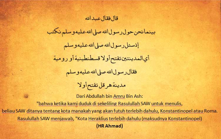 Hadis Konstantinopel Akan Takluk