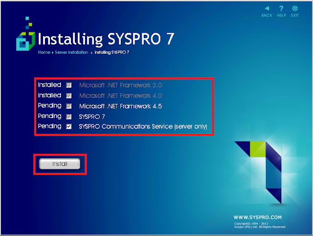 Phil Detail: How to install Syspro 7 - Server