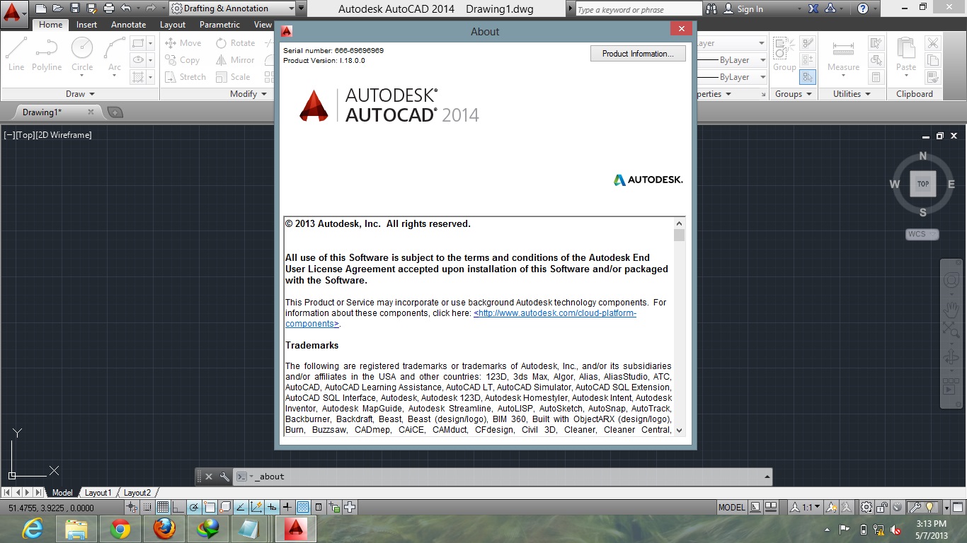 Autodesk autocad 2014 free. download full version with crack key