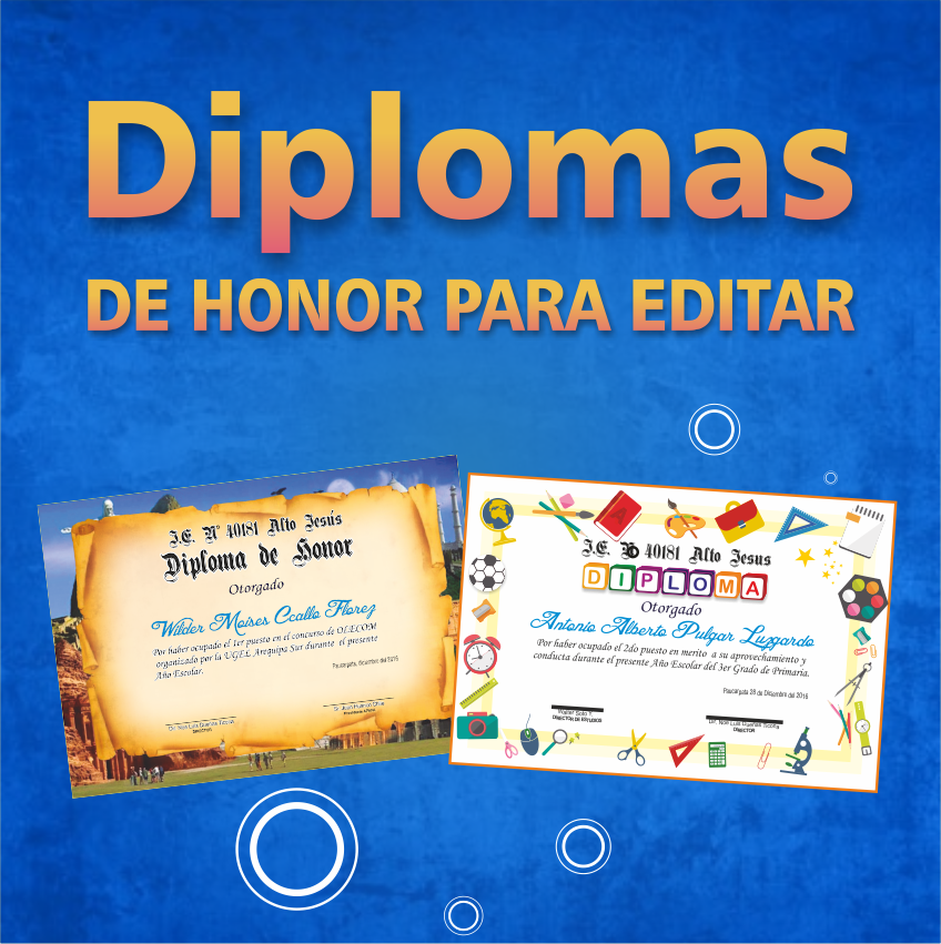 Diseños de diplomas de honor para imprimir Recursos Educativos para