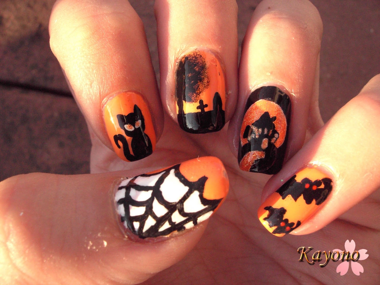 Neues vom Kellerkind HalloweenMani 1 mein Beitrag für Stephs Contest