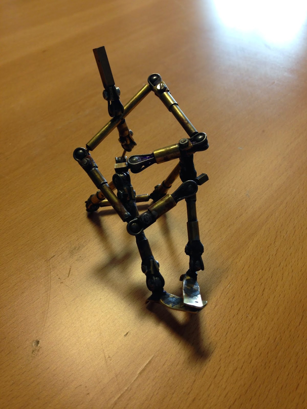 Michelles Stopmotion First armature and animation tests