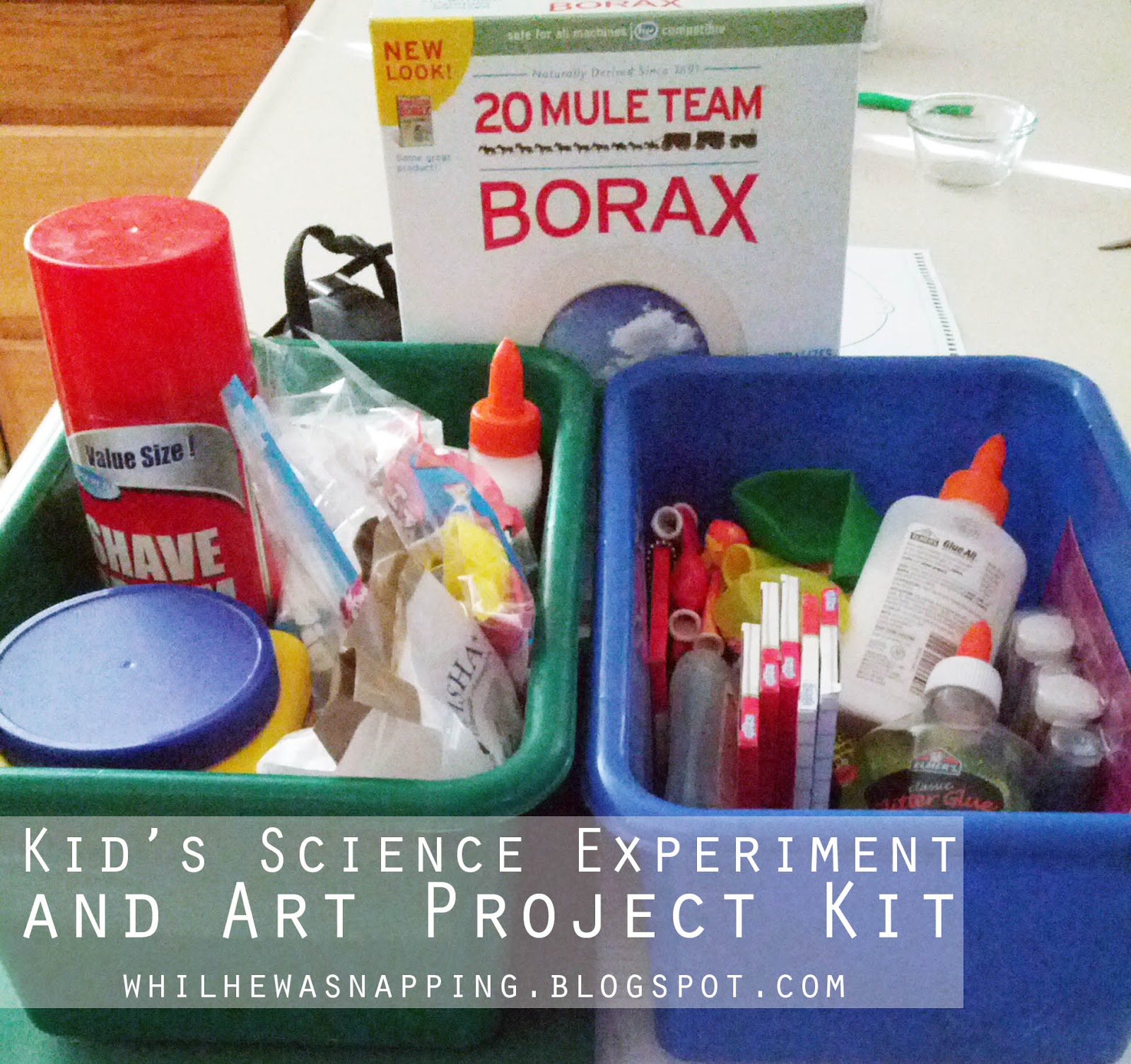Kid’s Science Experiment Kit While He Was Napping