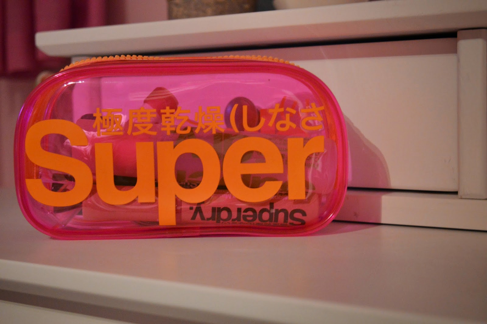 Superdry Pink Makeup Bag Pencil Case Vinted