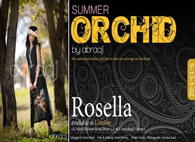 Summer Orchid Women's Dresses Collection 2013 By Abraaj