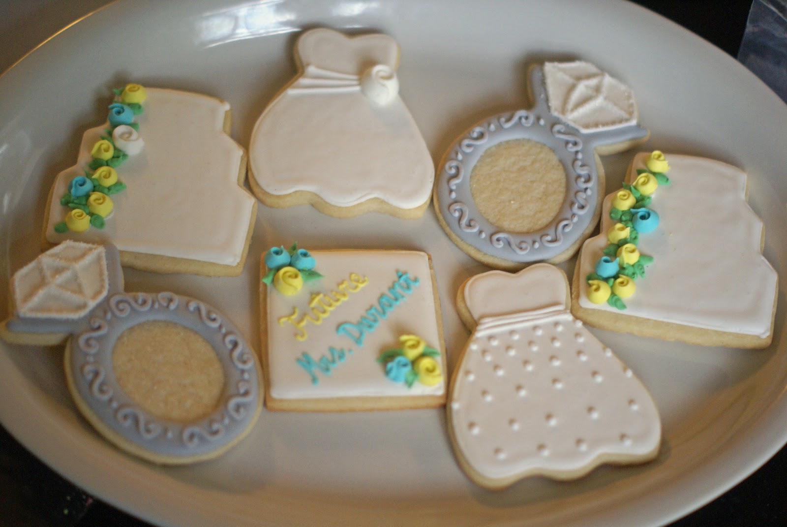 All About the COOKIES Bridal Shower cookies