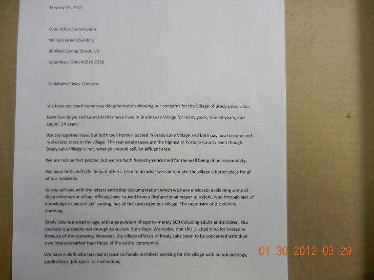 This is a long overdue letter to the Ohio Ethics Commission.